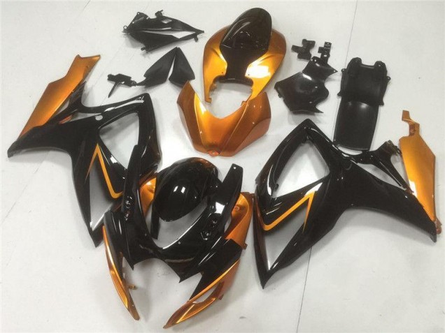 Suzuki GSXR 600 / 750 K6 2006-2007 Verkleidung - Schwarz Orange Suzuki GSXR 600 / 750 K6 2006-2007 Verkleidung - Schwarz Orange