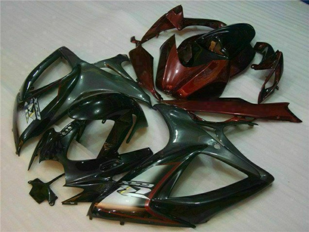 Suzuki GSXR 600 / 750 K6 2006-2007 Verkleidung - Schwarz Rot