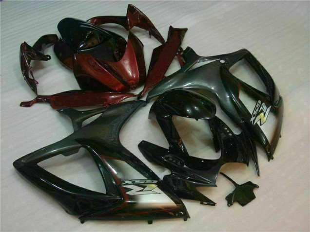 Suzuki GSXR 600 / 750 K6 2006-2007 Verkleidung - Schwarz Rot