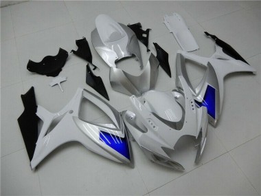 Suzuki GSXR 600 / 750 K6 2006-2007 Verkleidung - Weiß Blau