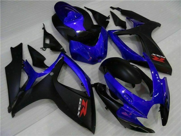 Suzuki GSXR 600 / 750 K6 2006-2007 Verkleidungen - Blau Schwarz