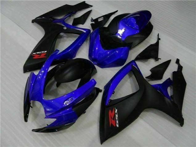 Suzuki GSXR 600 / 750 K6 2006-2007 Verkleidungen - Blau Schwarz