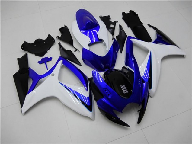 Suzuki GSXR 600 / 750 K6 2006-2007 Verkleidungen Komplett Sets - Blau Weiß