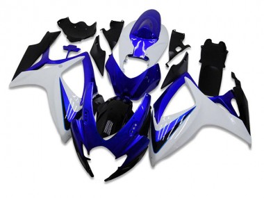 Suzuki GSXR 600 / 750 K6 2006-2007 Verkleidungen Komplett Sets - Blau Weiß