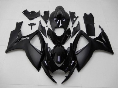 Suzuki GSXR 600 / 750 K6 2006-2007 Verkleidungen - Matt Schwarz