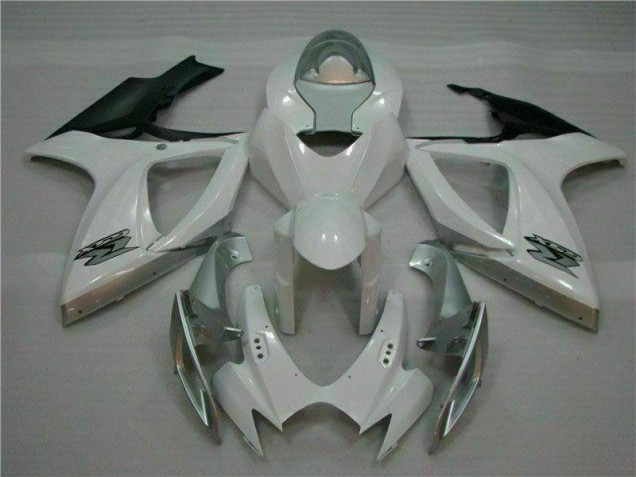 Suzuki GSXR 600 / 750 K6 2006-2007 Verkleidungen & Plastik - Weiß Silber