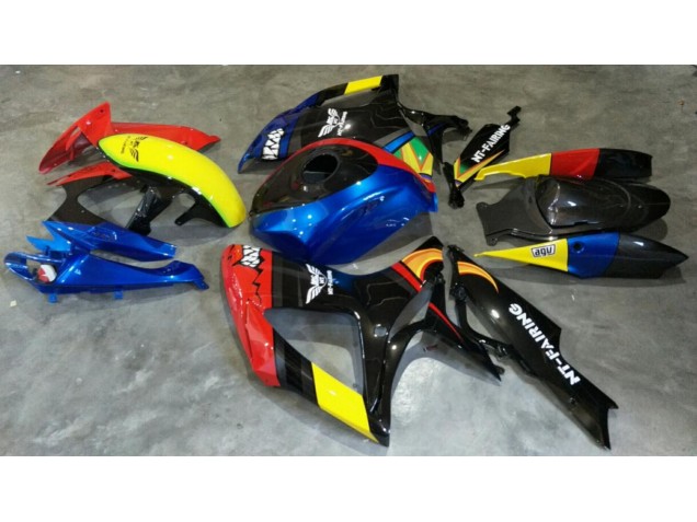 Suzuki GSXR 600 / 750 K6 2006-2007 Verkleidungen - Rot Blau