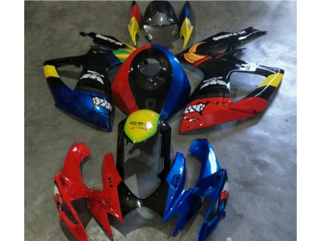 Suzuki GSXR 600 / 750 K6 2006-2007 Verkleidungen - Rot Blau