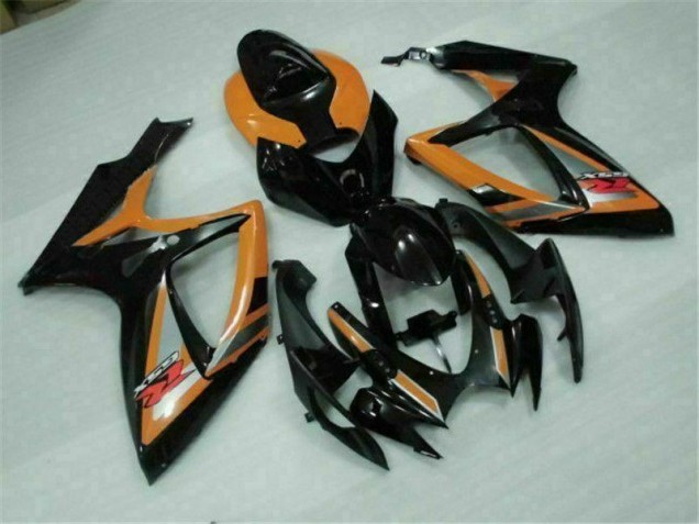 Suzuki GSXR 600 / 750 K6 2006-2007 Verkleidungen - Schwarz Orange
