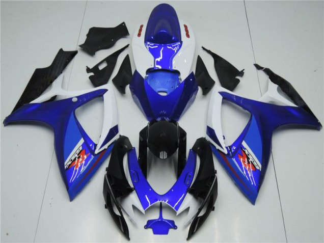 Suzuki GSXR 600 / 750 K6 2006-2007 Verkleidungen - Weiß Blau
