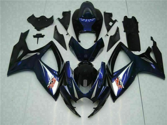 Suzuki GSXR 600 / 750 K6 2006-2007 Vollverkleidung - Schwarz Blau