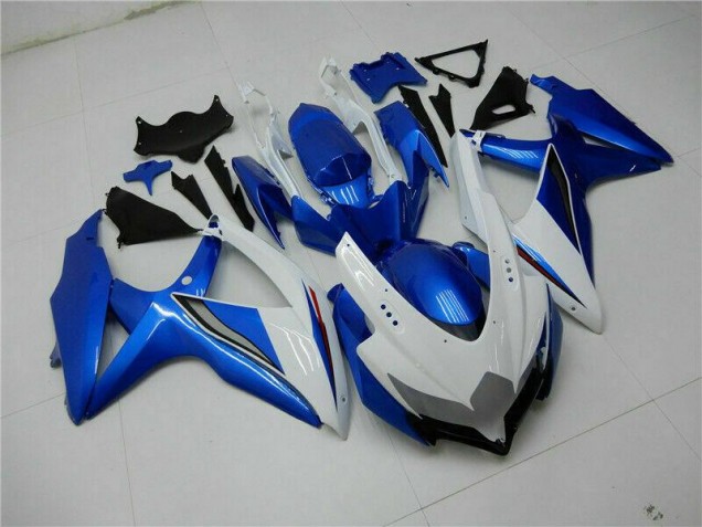 Suzuki GSXR 600 / 750 K8 2008-2010 Verkleidung - Blau Weiß