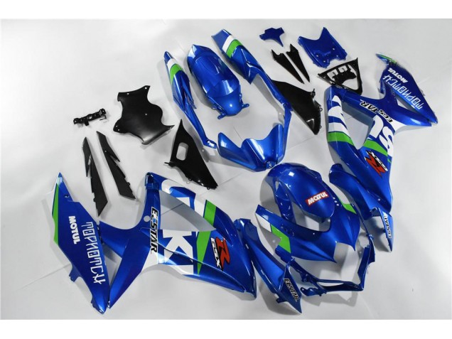 Suzuki GSXR 600 / 750 K8 2008-2010 Verkleidungen - Blau Weiß Grün