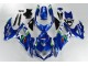 Suzuki GSXR 600 / 750 K8 2008-2010 Verkleidungen - Blau Weiß Grün