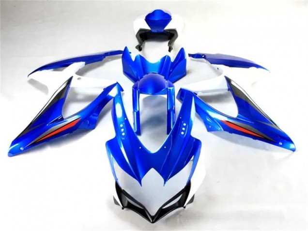 Suzuki GSXR 600 / 750 K8 2008-2010 Verkleidungen & Plastik - Blau Weiß