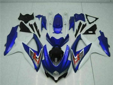Suzuki GSXR 600 / 750 K8 2008-2010 Vollverkleidung - Blau Weiß