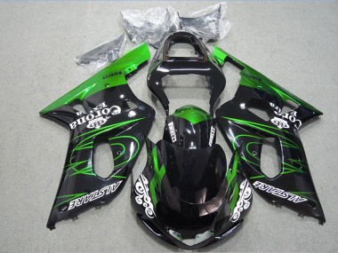 Suzuki GSXR 600 K1 K2 K3 2001-2003 Verkleidungen - Schwarz Grün Corona Extra
