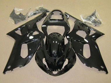 Suzuki GSXR 600 K1 K2 K3 2001-2003 Verkleidungen - Schwarz