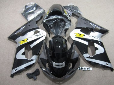 Suzuki GSXR 600 K1 K2 K3 2001-2003 Verkleidungen - Schwarz Weiß