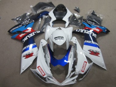 Suzuki GSXR 600 K11 2011-2024 Verkleidungen - Weiß Blau Motul