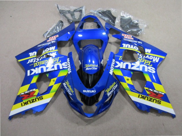 Suzuki GSXR 600 K4 2004-2005 Verkleidungen - Blau Telefumia Movistar