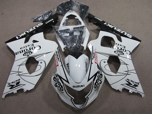 Suzuki GSXR 600 K4 2004-2005 Verkleidungen - Weiß Corona Extra Motul