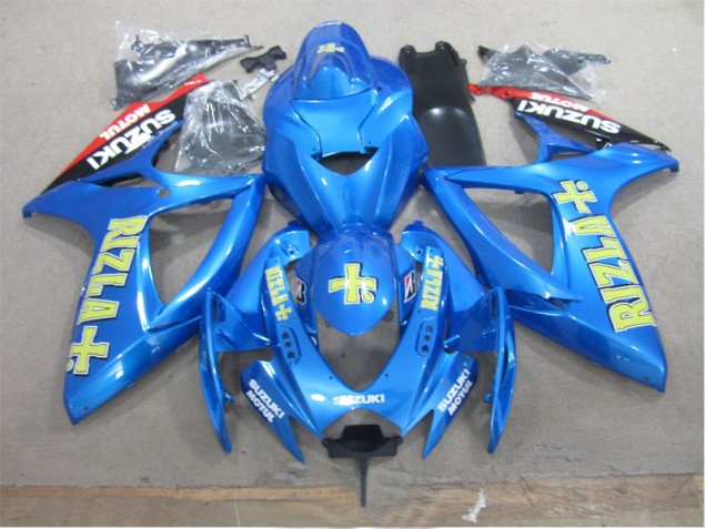 Suzuki GSXR 600 K6 2006-2007 Verkleidungen - Blau Gelb Rizla