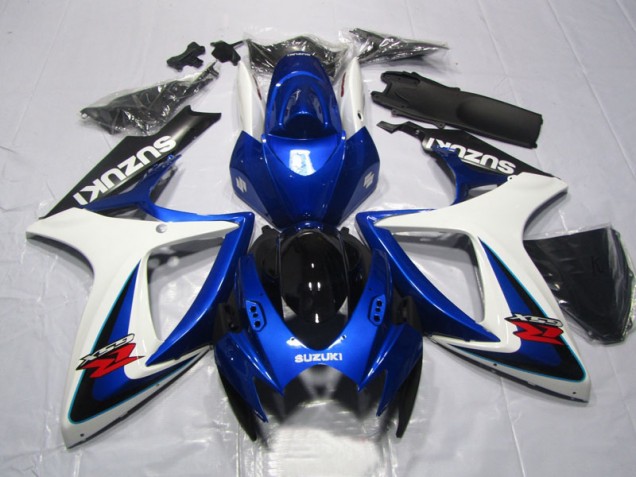 Suzuki GSXR 600 K6 2006-2007 Verkleidungen - Blau Weiß