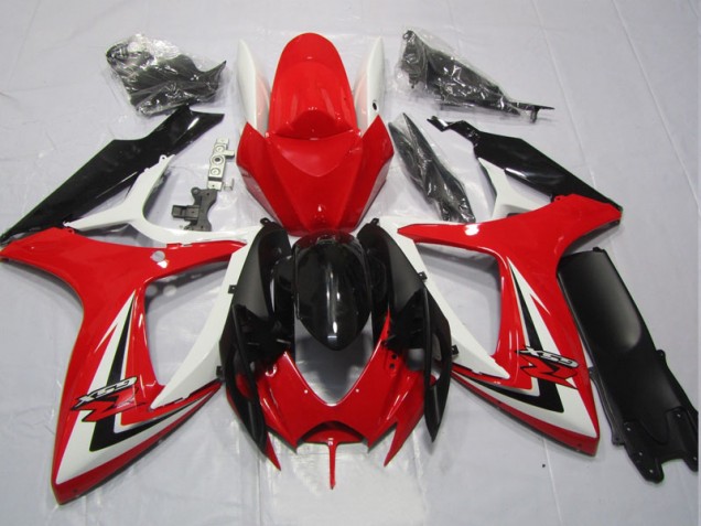 Suzuki GSXR 600 K6 2006-2007 Verkleidungen - Schwarz Rot