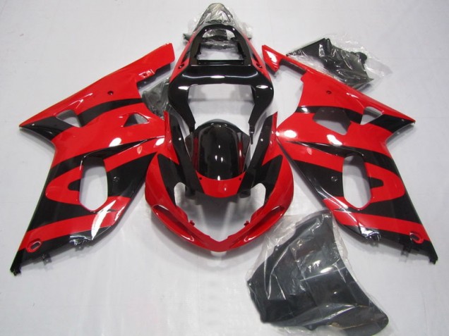 Suzuki GSXR 750 K1 K2 K3 2001-2003 Verkleidung - Schwarz Rot