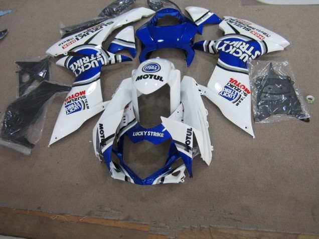 Suzuki GSXR 750 K11 2011-2024 Verkleidungen - Weiß Lucky Strike Motul