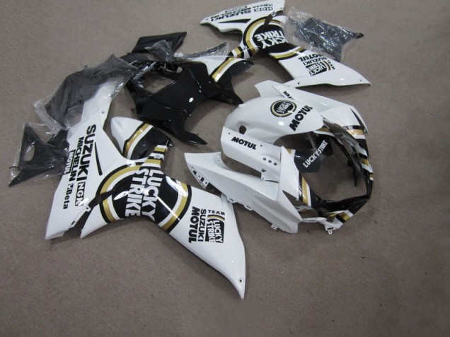 Suzuki GSXR 750 K11 2011-2024 Verkleidungen - Weiß Lucky Strike Schwarz Motul