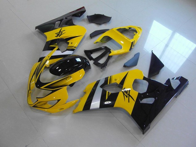 Suzuki GSXR 750 K4 2004-2005 Verkleidungen - Gelb Schwarz Suzuki GSXR 750 K4 2004-2005 Verkleidungen - Gelb Schwarz