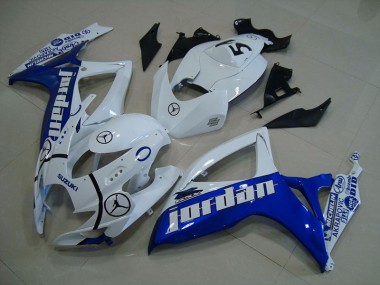 Suzuki GSXR 750 K6 2006-2007 Verkleidungen - Blau Weiß Jordan