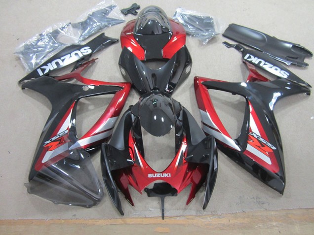 Suzuki GSXR 750 K6 2006-2007 Verkleidungen - Schwarz Rot