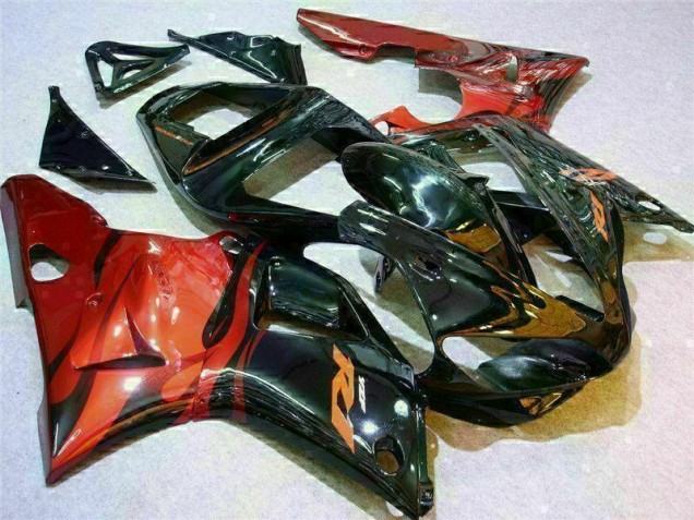 Yamaha R1 2000-2001 Motorrad Verkleidungen - Rot