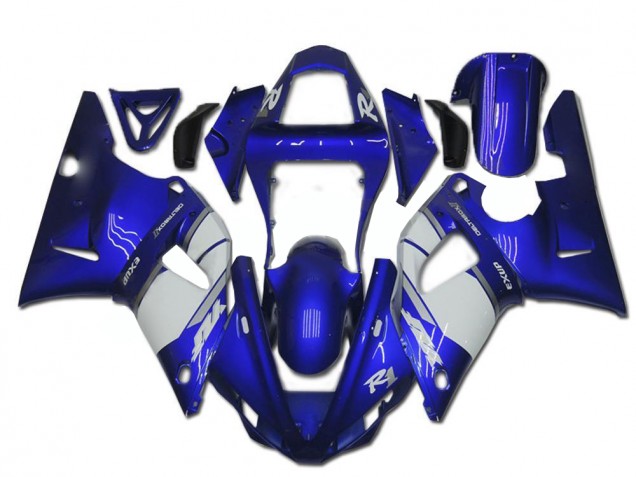 Yamaha R1 2000-2001 Verkleidung - Blau Weiß Yamaha R1 2000-2001 Verkleidung - Blau Weiß
