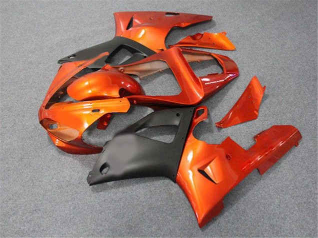 Yamaha R1 2000-2001 Verkleidungen - Orange Schwarz