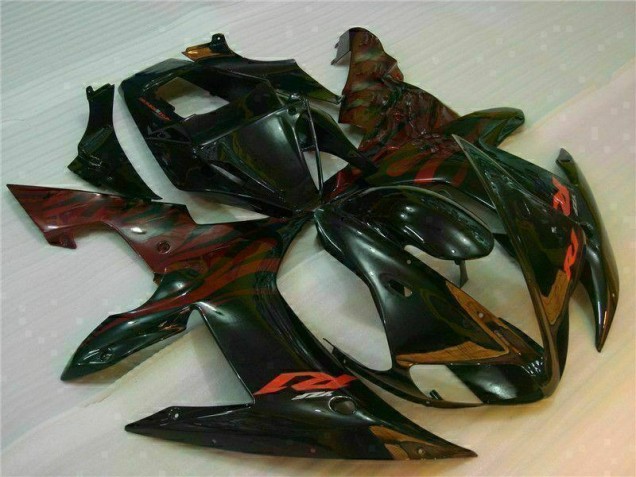Yamaha R1 2002-2003 Motorrad Verkleidung - Schwarz Yamaha R1 2002-2003 Motorrad Verkleidung - Schwarz