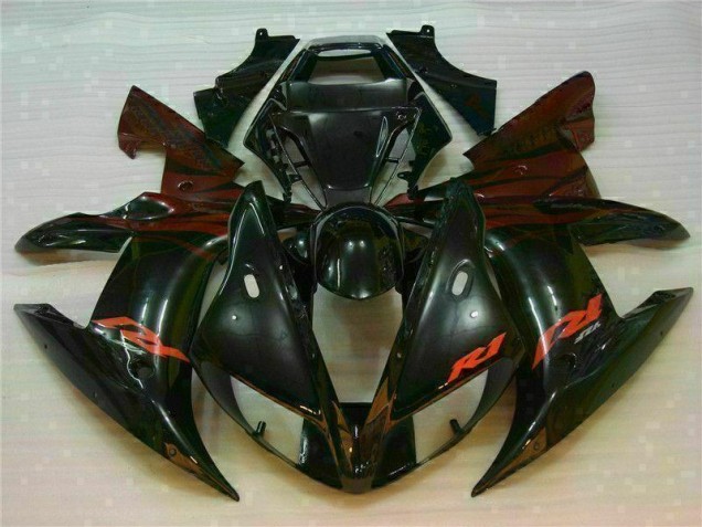 Yamaha R1 2002-2003 Motorrad Verkleidung - Schwarz Yamaha R1 2002-2003 Motorrad Verkleidung - Schwarz