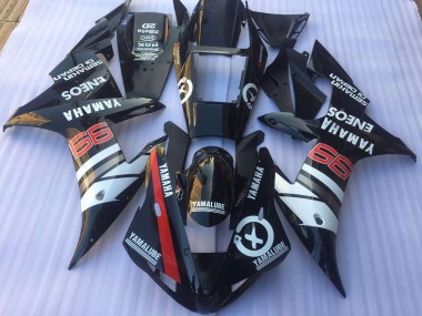 Yamaha R1 2002-2003 Verkleidung - Schwarz Weiß