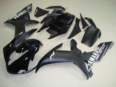 Yamaha R1 2002-2003 Verkleidungen - Matt SchwarzWeiß
