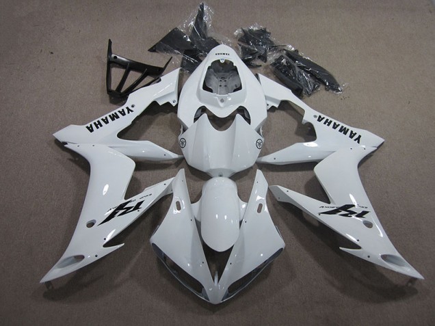 Yamaha R1 2004-2006 Verkleidung - Weiß Schwarz Aufkleber