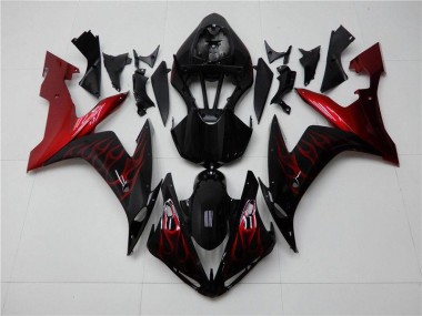Yamaha R1 2004-2006 Verkleidungen - Rot Schwarz