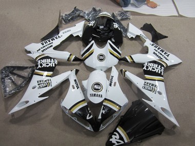 Yamaha R1 2004-2006 Verkleidungen - Schwarz Weißes Lucky Strike