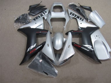 Yamaha R1 2004-2006 Verkleidungen - Silber Schwarz