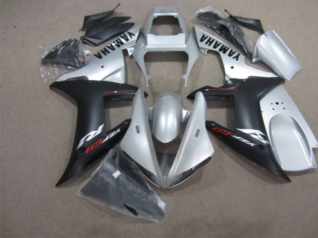 Yamaha R1 2004-2006 Verkleidungen - Silber Schwarz