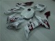 Yamaha R1 2004-2006 Verkleidungen - Weiß Rot Flamme