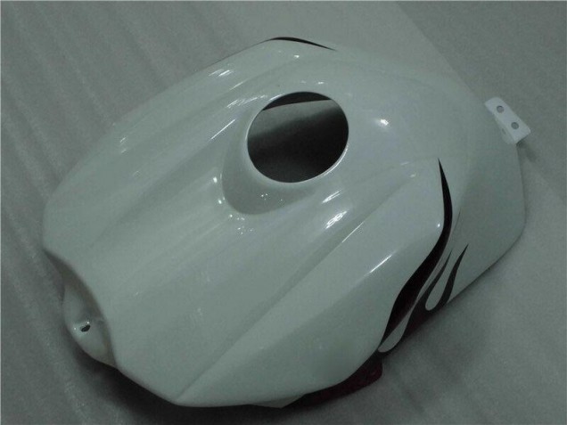 Yamaha R1 2004-2006 Verkleidungen - Weiß Rot Flamme
