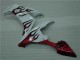 Yamaha R1 2004-2006 Verkleidungen - Weiß Rot Flamme